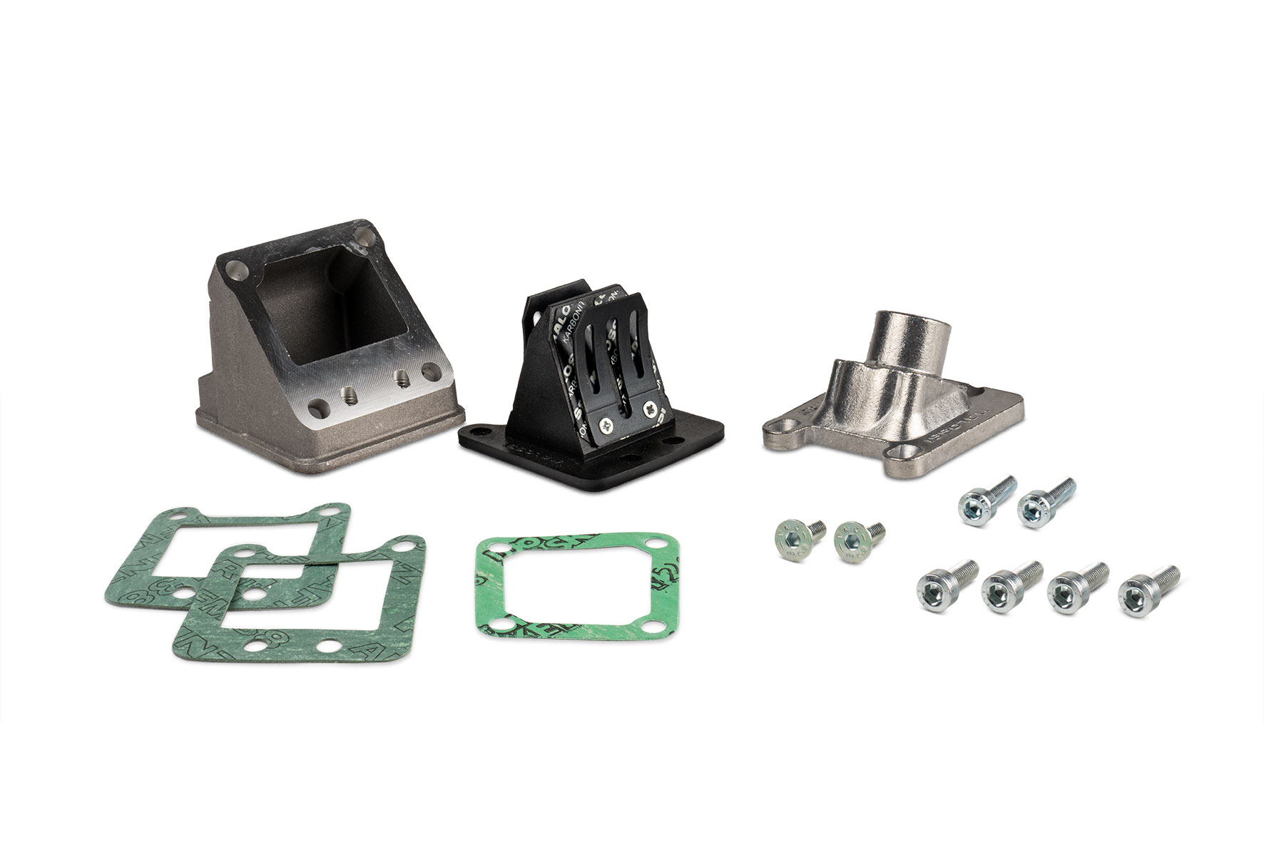 Malossi Reed valve manifold assembly enlarged D.15 Peugeot 103 RCX 50